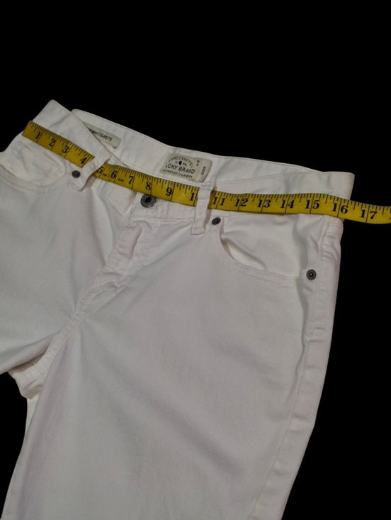 Lucky Brand Sienna Cigarette Cropped Denim White Jeans Women Size 29 - Picture 12 of 16